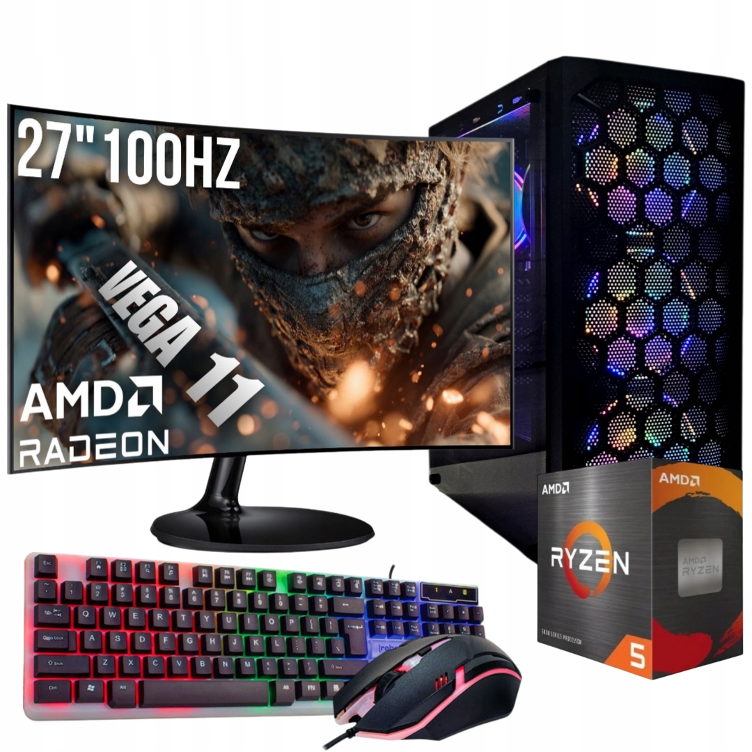 Sada Počítač 27" |ryzen 5|VEGA 11|16GB|1TB| Wi-fi|win 11
