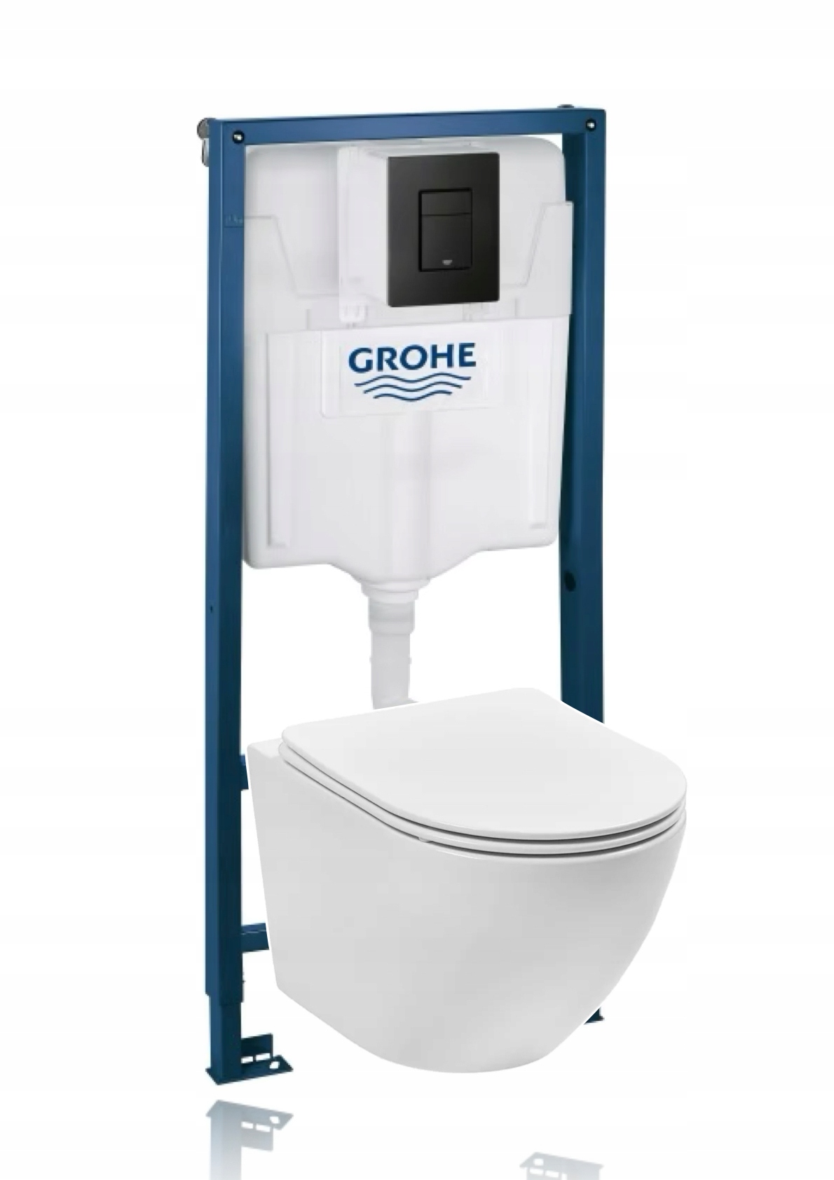 GROHE stelaż podtynkowy zestaw WC miska przycisk CZARNY MAT SOLIDO RAPID BL Stan opakowania oryginalne