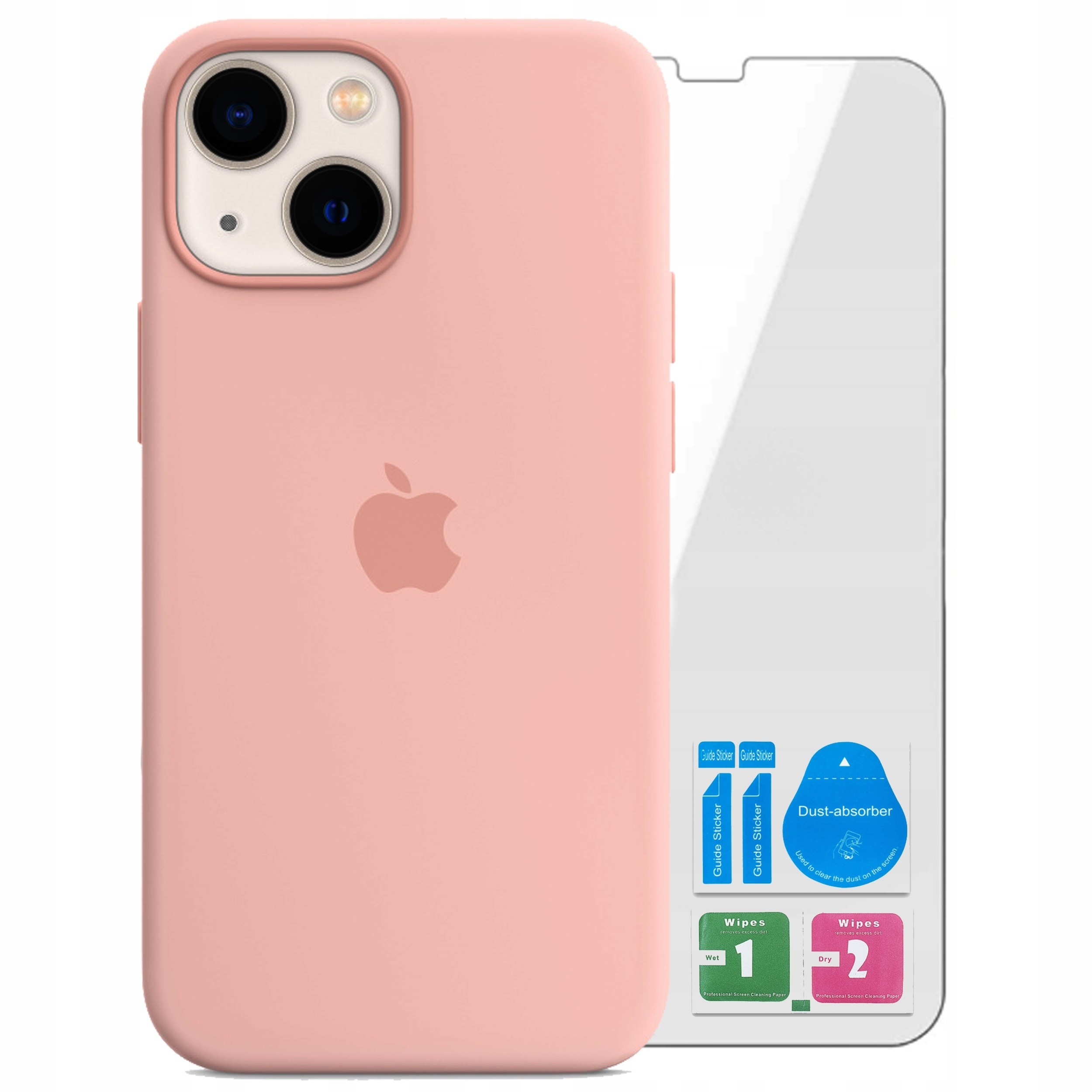 ETUI DO IPHONE 13 CASE APPLE SILIKONOWY OBUDOWA W WIELU KOLORACH + SZKŁO