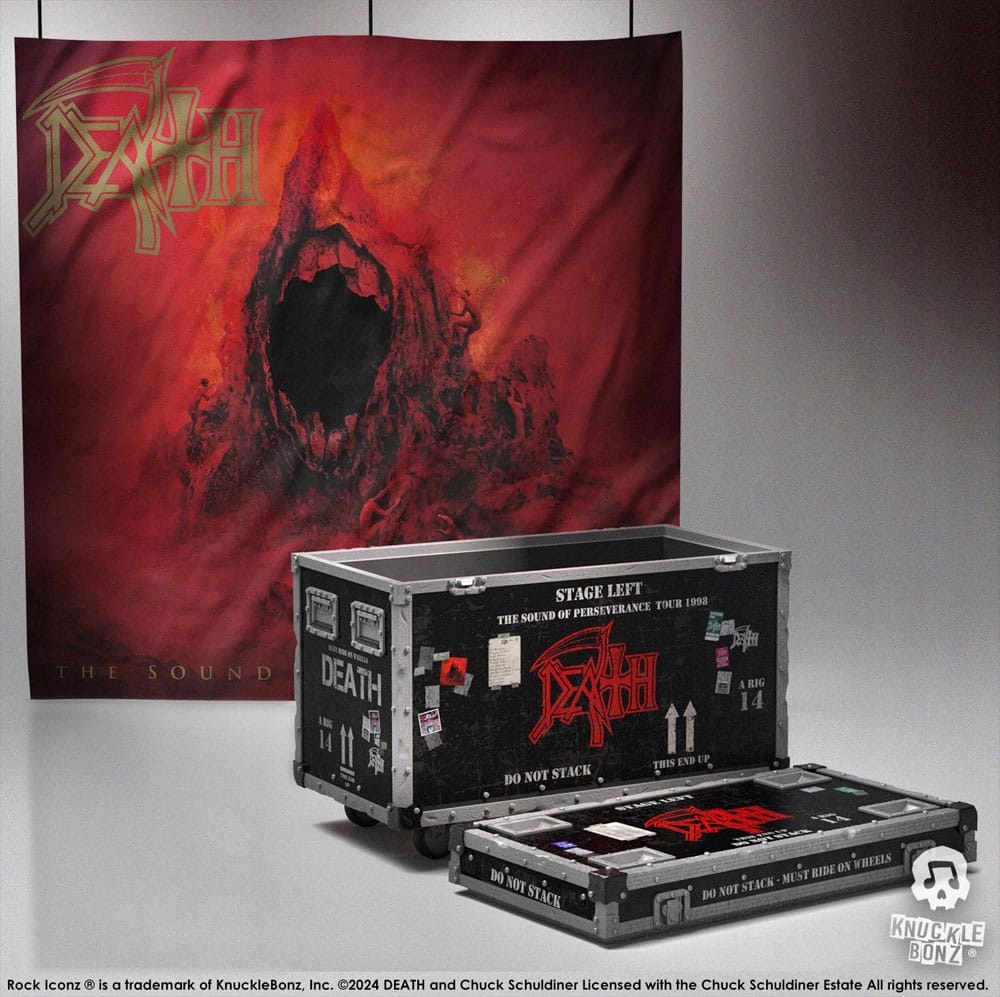 Death Rock Ikonz – sada obsahující figurku v přepravním boxu a