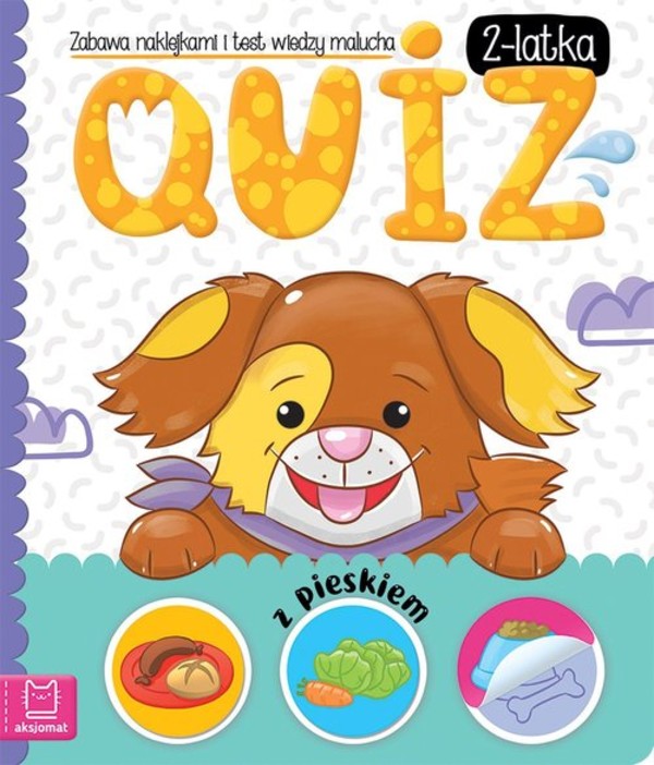 

Quiz 2-latka z pieskiem Zabawa naklejkami i test