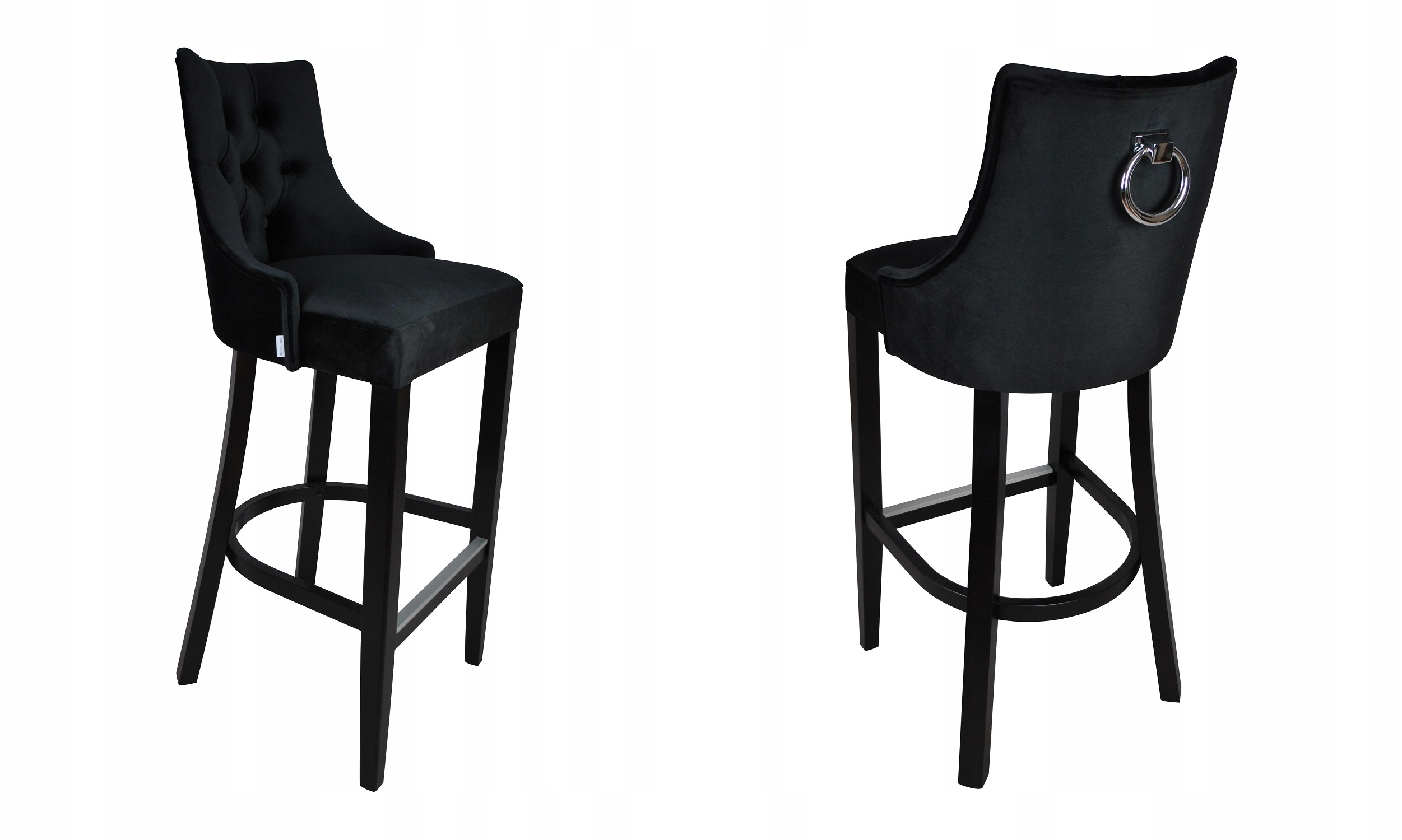 HOKER KRZESŁO BAROWE Z KOŁATKĄ PIKOWANY GLAMOUR Marka Galleo