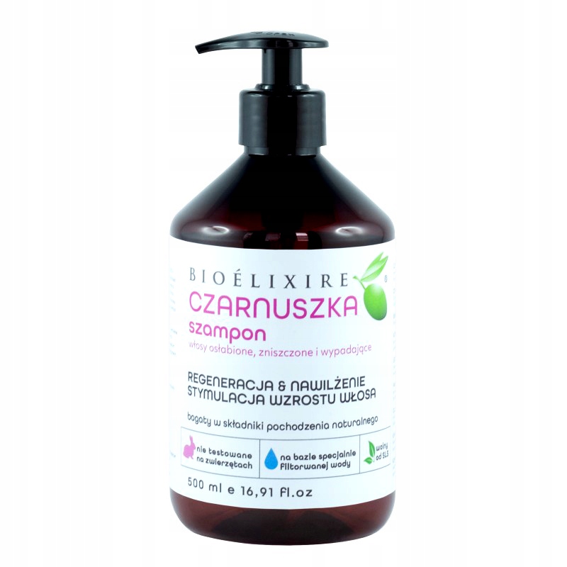 

Bioelixire Szampon Czarnuszka 500ML + Pilnik