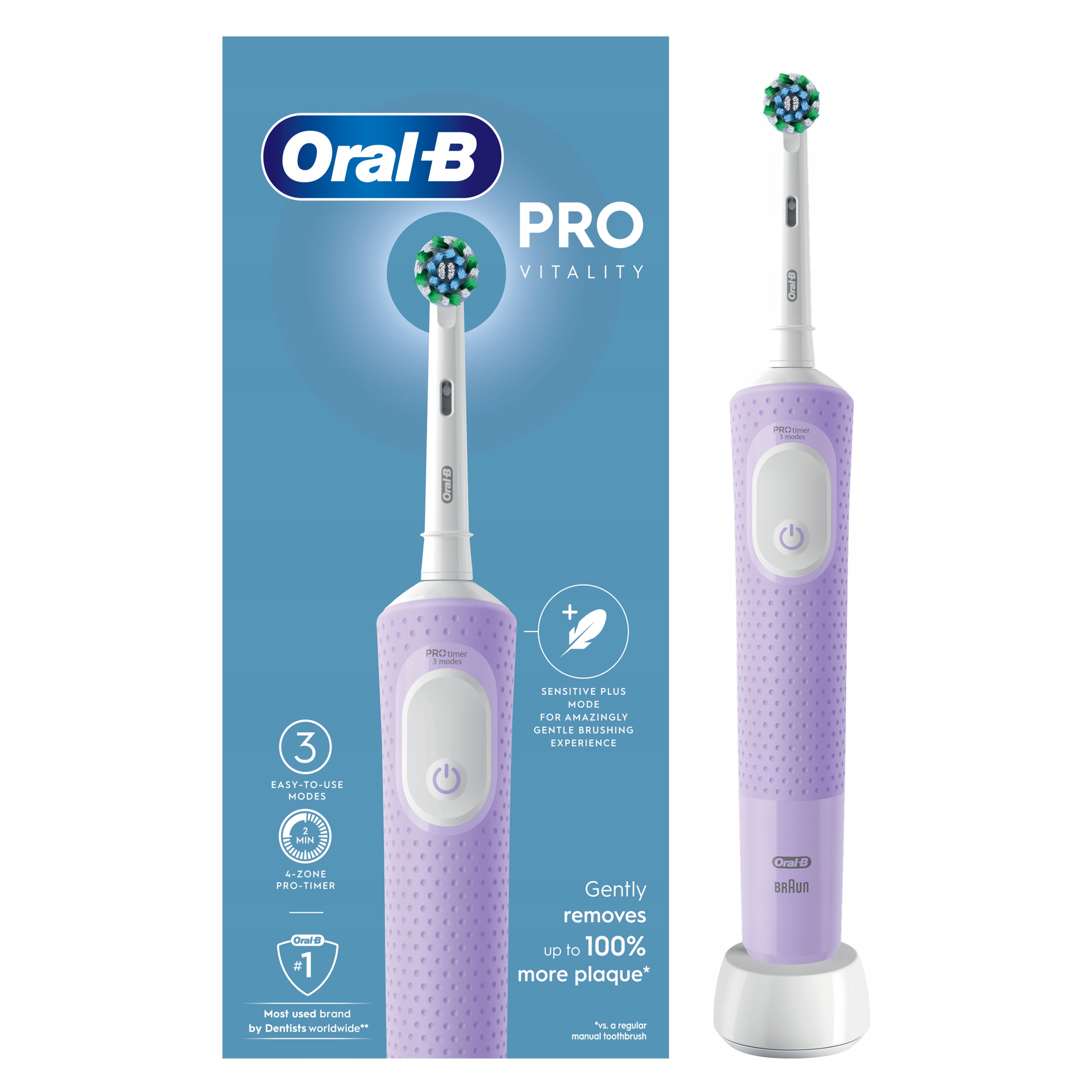 Szczoteczka elektryczna do zębów Oral-B Vitality Pro D103 fiolet
