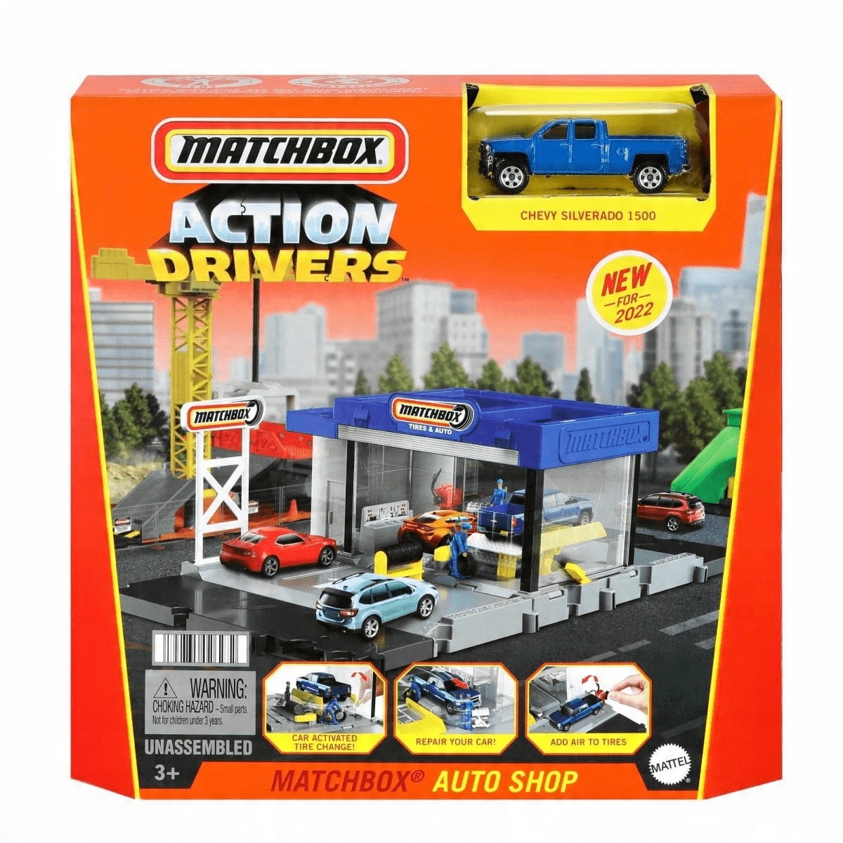 

Matchbox Prawdziwe Przygody Warszat Samocho HDL34