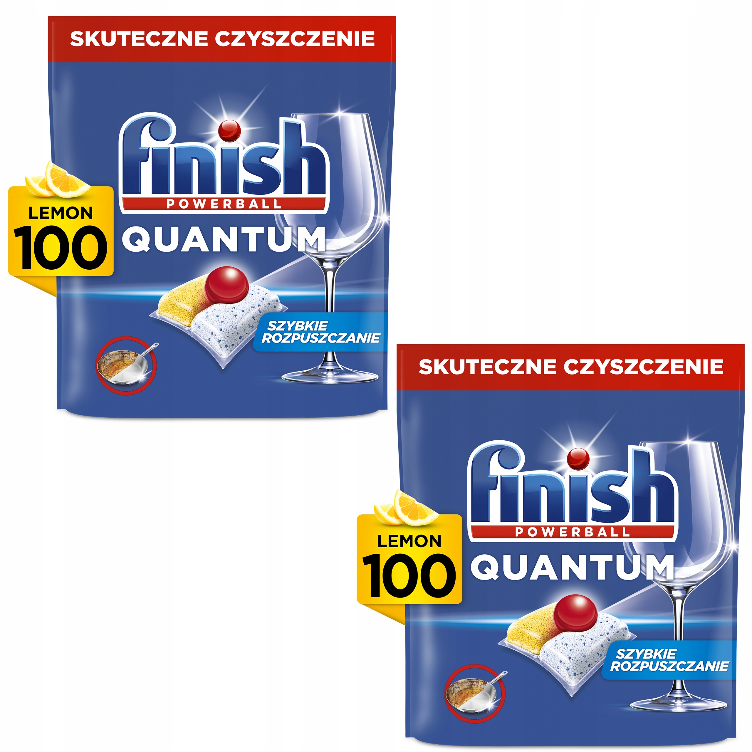 Finish Quantum Kapsle do myčky nádobí Lemon Citron 2x 100 kusů