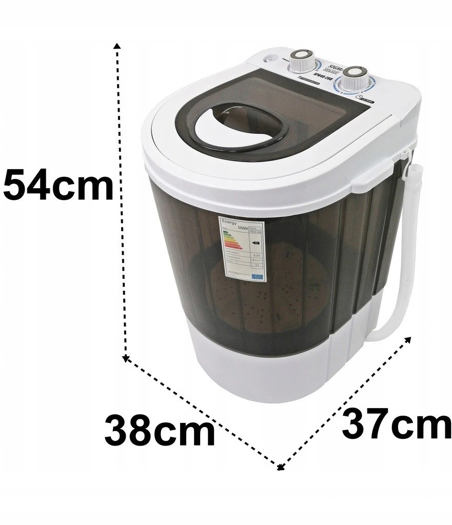 MINI PRALKA WIRÓWKA DOMOWA TURYSTYCZNA 4KG+1,5KG CZ Model XPB40-288