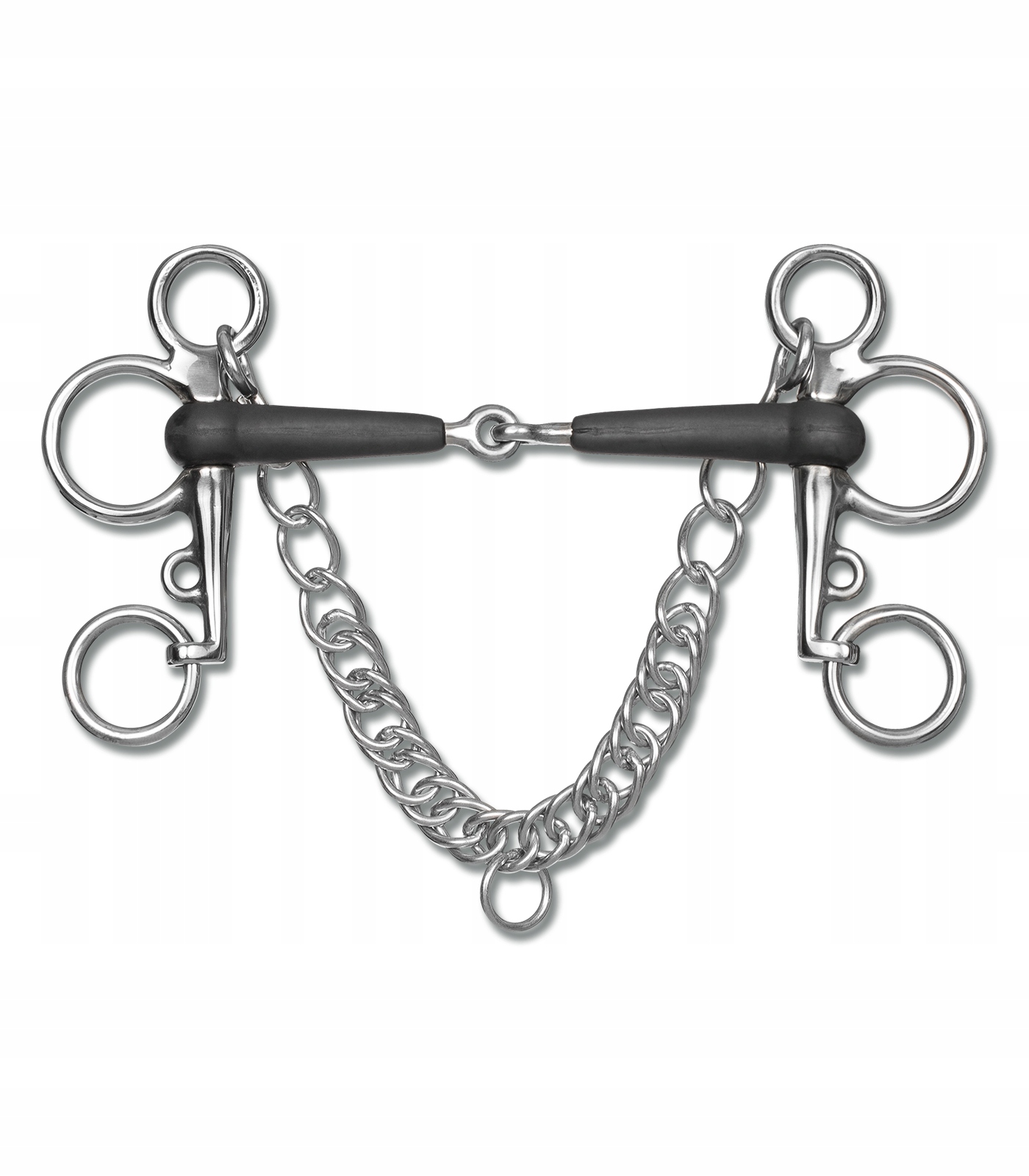 Wędzidło pelham WALDHAUSEN pojedynczo łamane gumowe 14,5