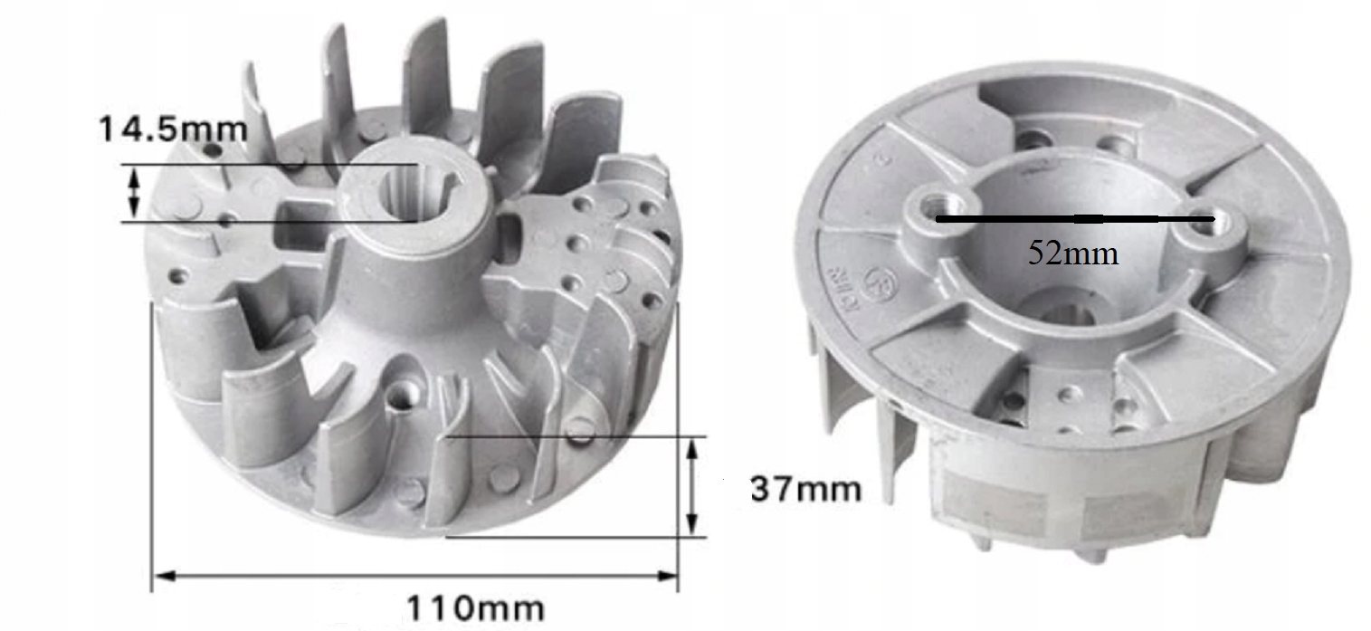 KOŁO MAGNESOWE ZAMACHOWE KOSY NAC BASS LIDER FLO