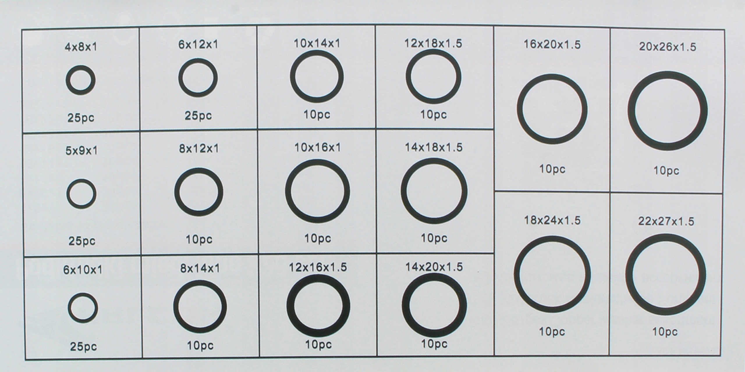 ZESTAW 220 SZT PODKŁADKI MIEDZIANE USZCZELKI MIEDŹ Marka Falcon