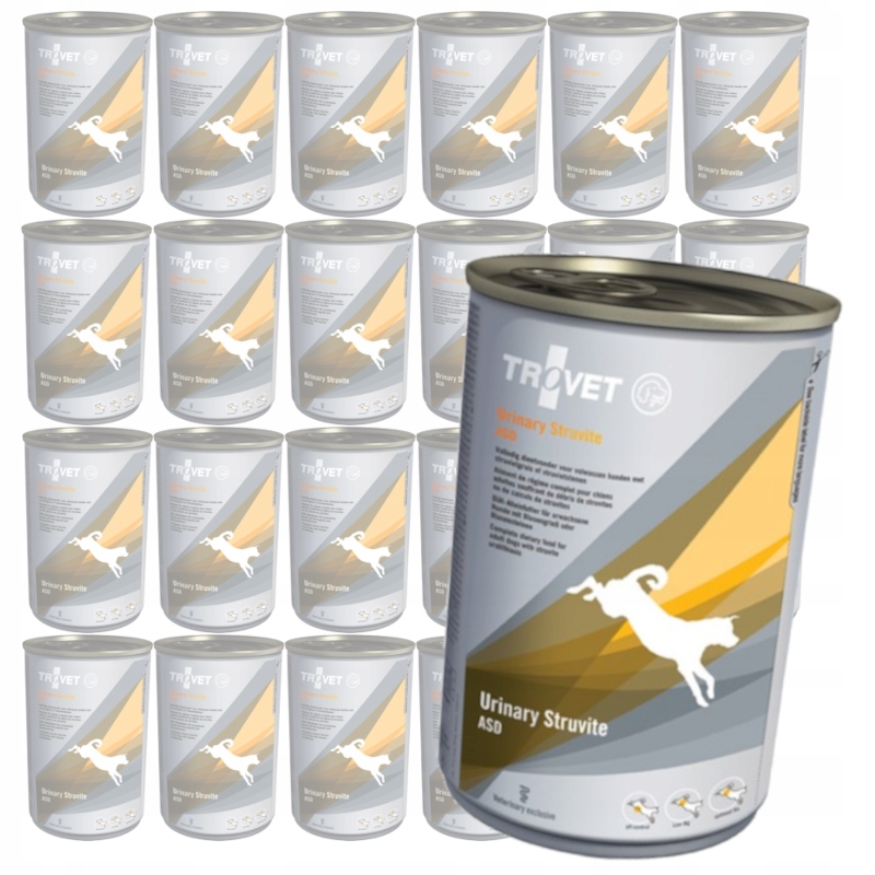 Levně Trovet Urinary Struvite Asd 24x400g Vlhké Krmivo pro psy s ledvinovou kamicí