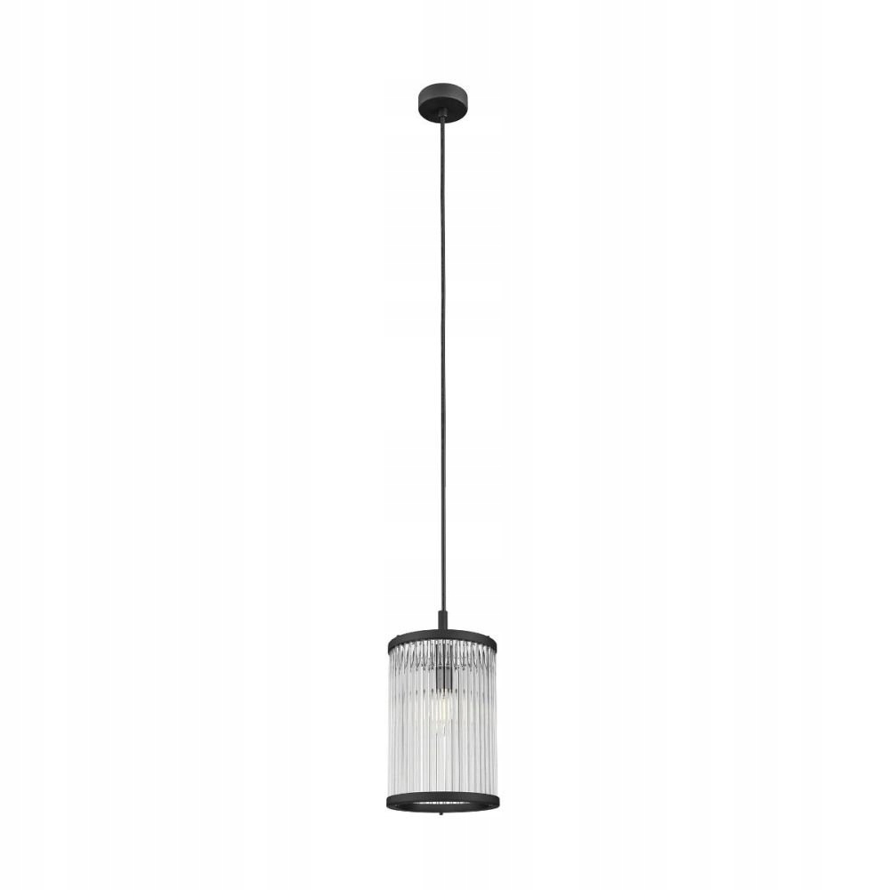 Čierna závesná lampa Sergio P0528-01F-P7AC nad ostrovček, jedna žiarovka Zuma Line