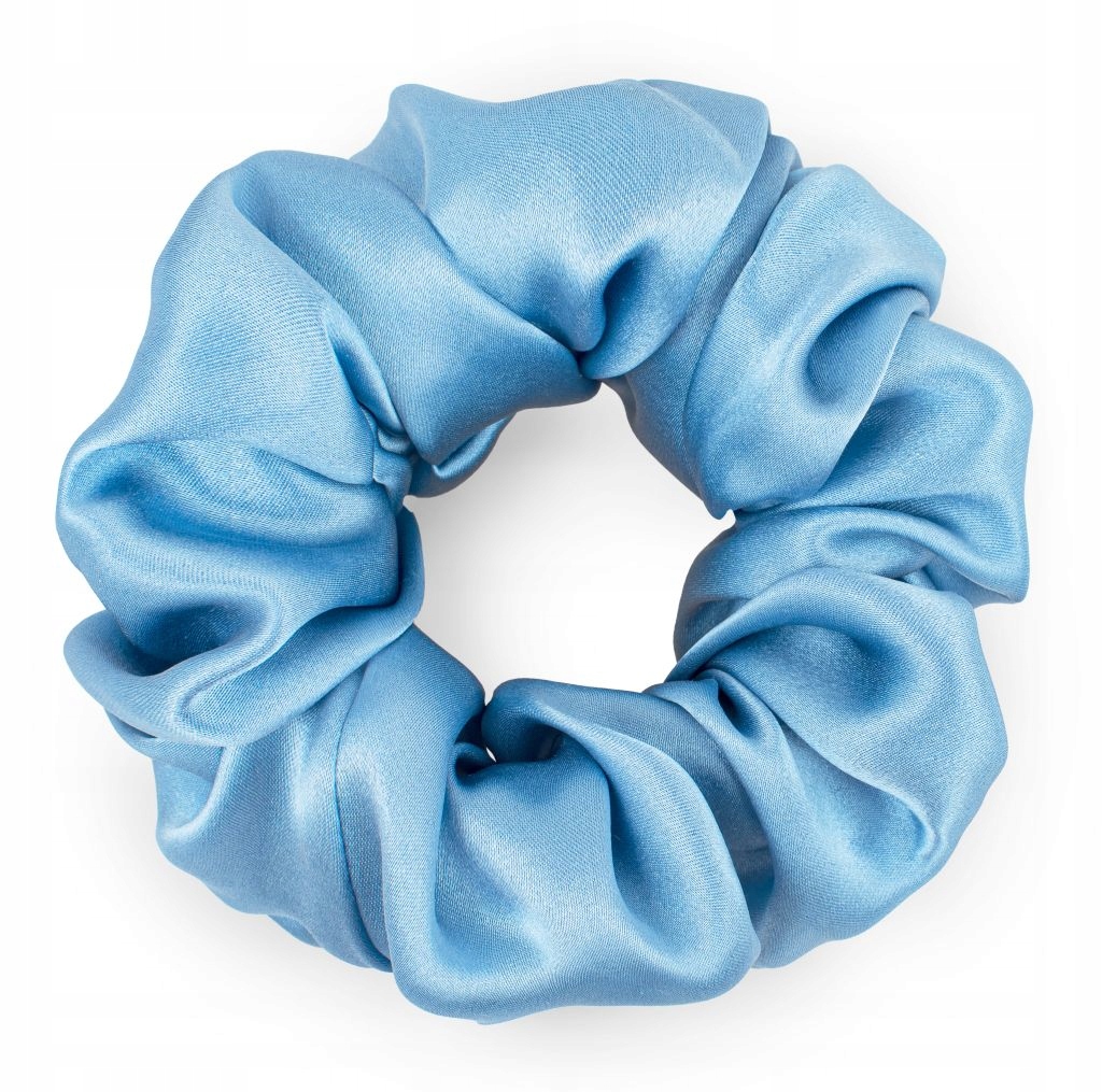 

Jedwabna gumka do włosów 100% jedwab Blue