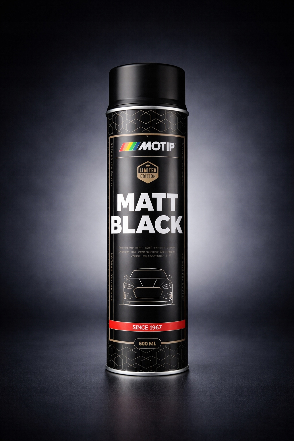 Mat Czarny 600ml Motip Nowa Limitowana wersja wydajny, odporny 604006