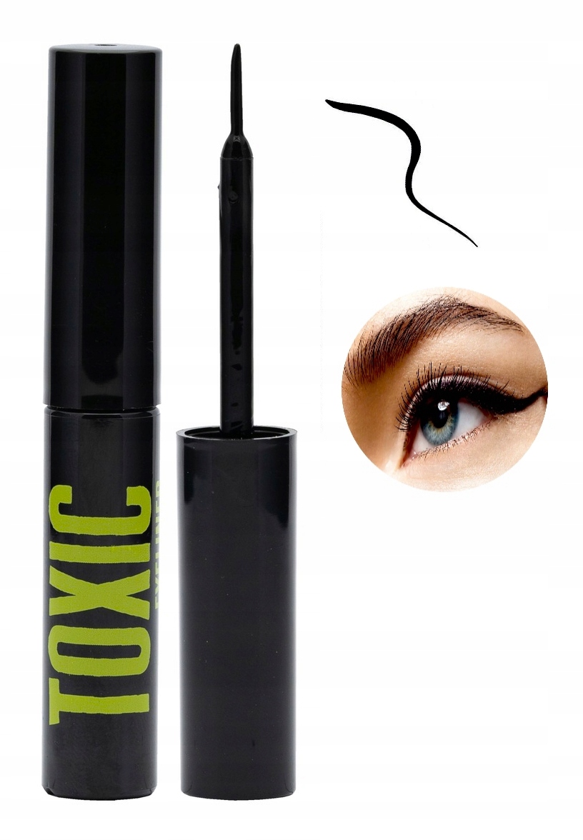 CZARNY EYELINER DO OCZU TRWAŁY SZYBKOSCHNĄCY DO KRESKA INGRID TOXIC FAGATA