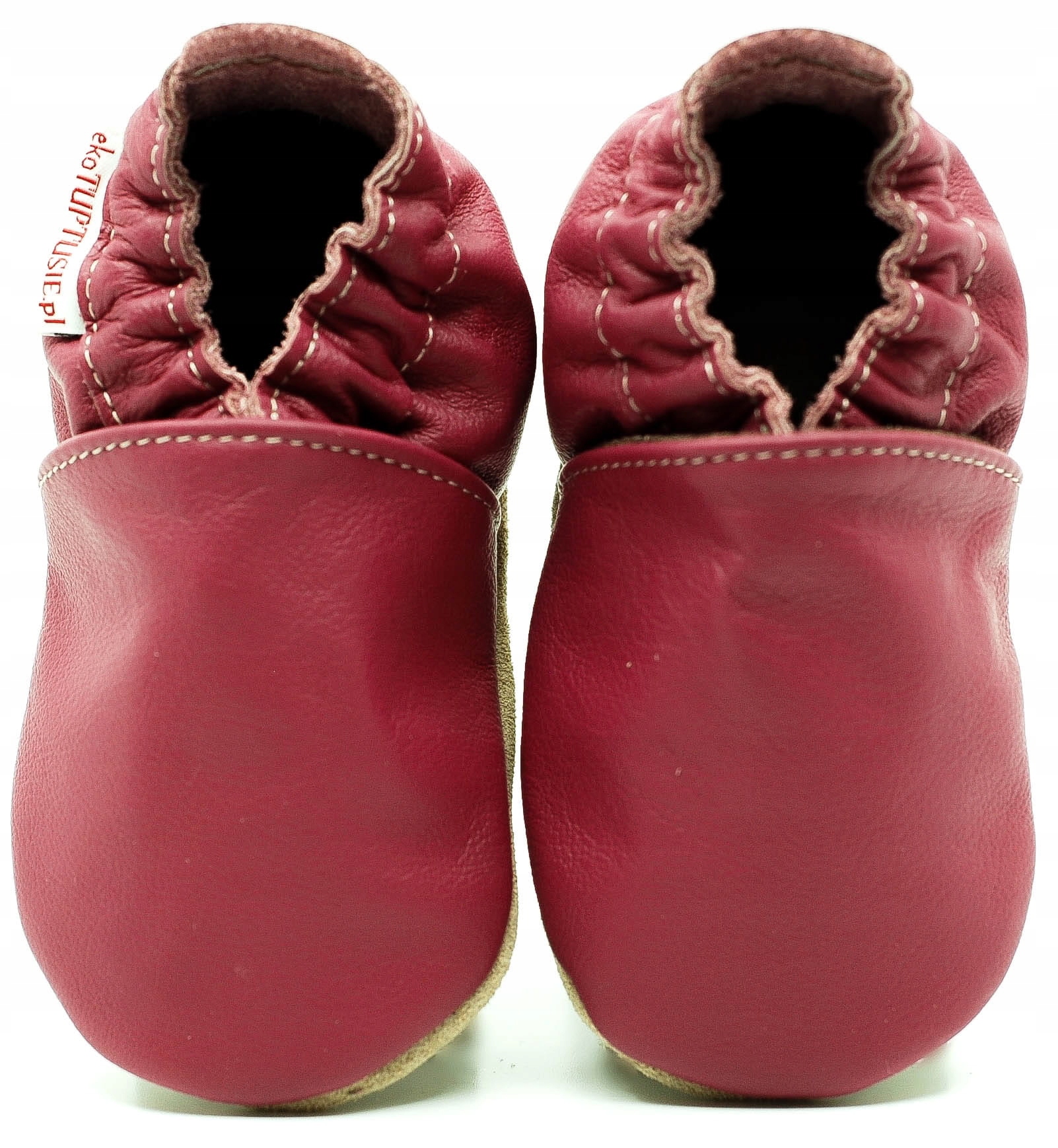 

ekoTuptusie Gładkie Róż paputki skóra r.20