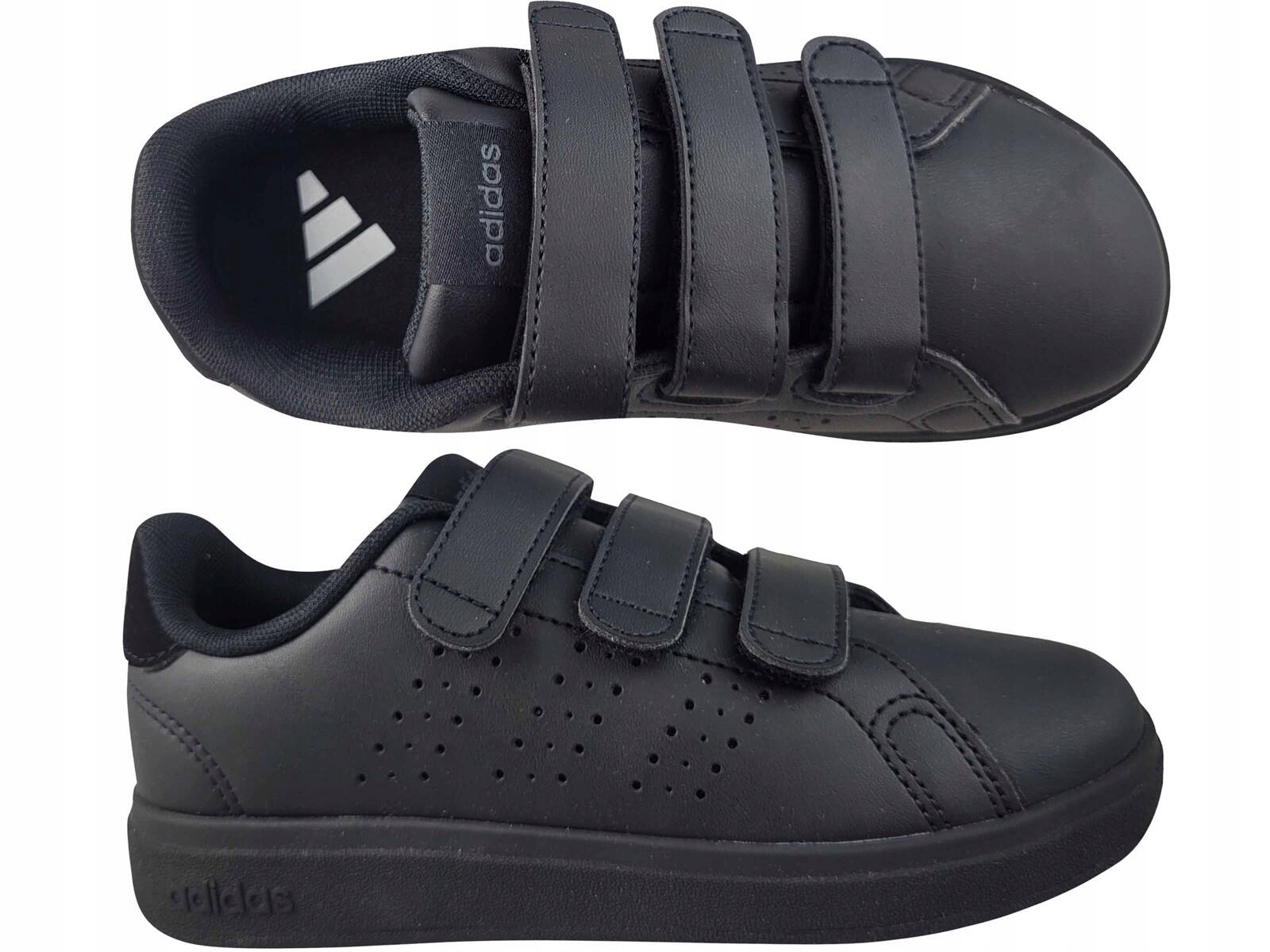 Adidas Advantage Base 2.0 IE9018 Stan Smith Buty Trampki Czarne Na Rzepy
