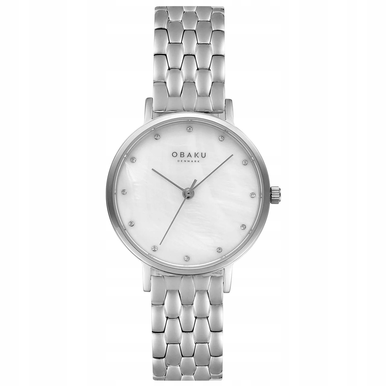 Dámské hodinky Obaku Denmark V248LXCWSC Zirkony stříbrné