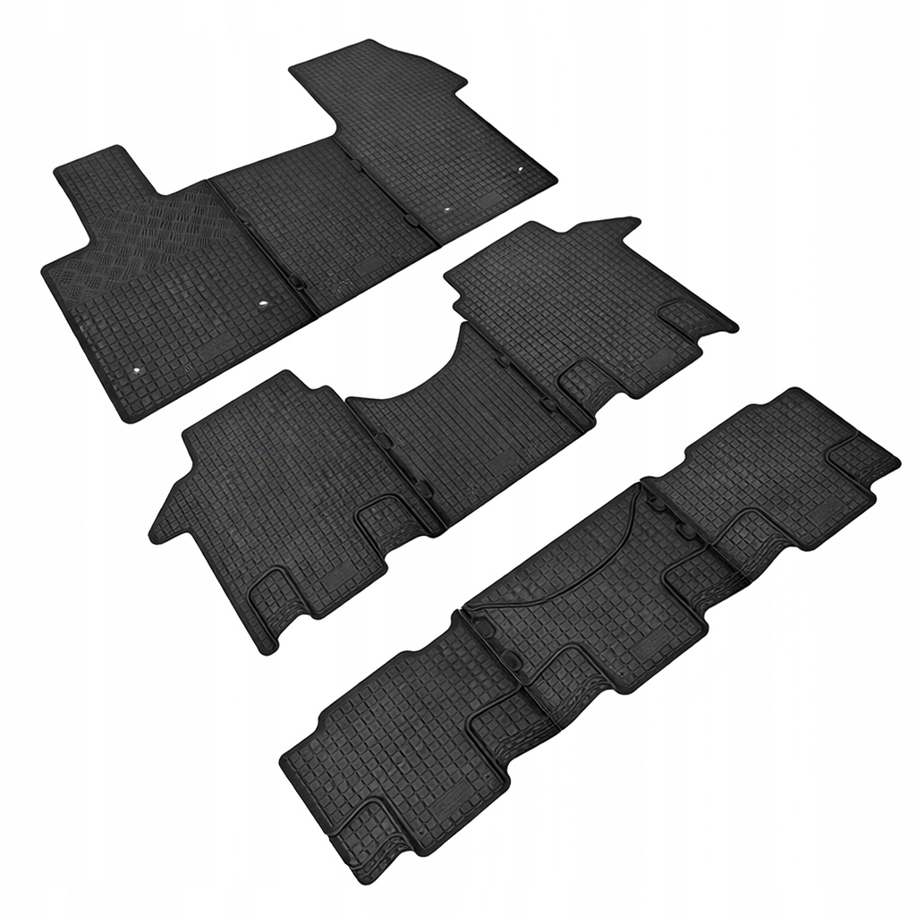 Gumové rohože Vw T7 Multivan od roku 2022 sada pre III. rad sedadiel