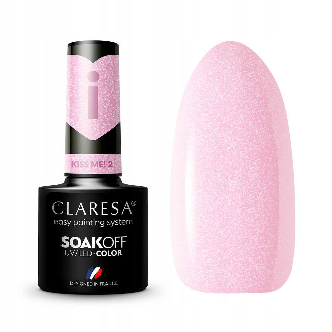 

Claresa Lakier hybrydowy Kiss Me! 2 SoakOff Uv/led