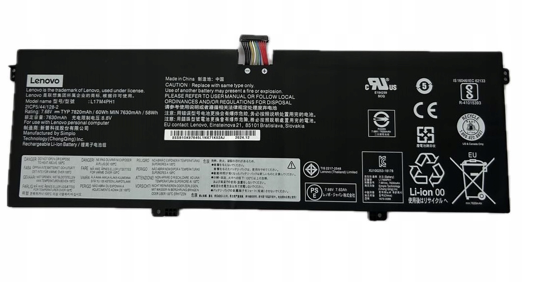 L17M4PH1 L17M4PH2 bateria Lenovo Yoga 7 Pro 7 Pro-13IKB C930 C930-13IKB
