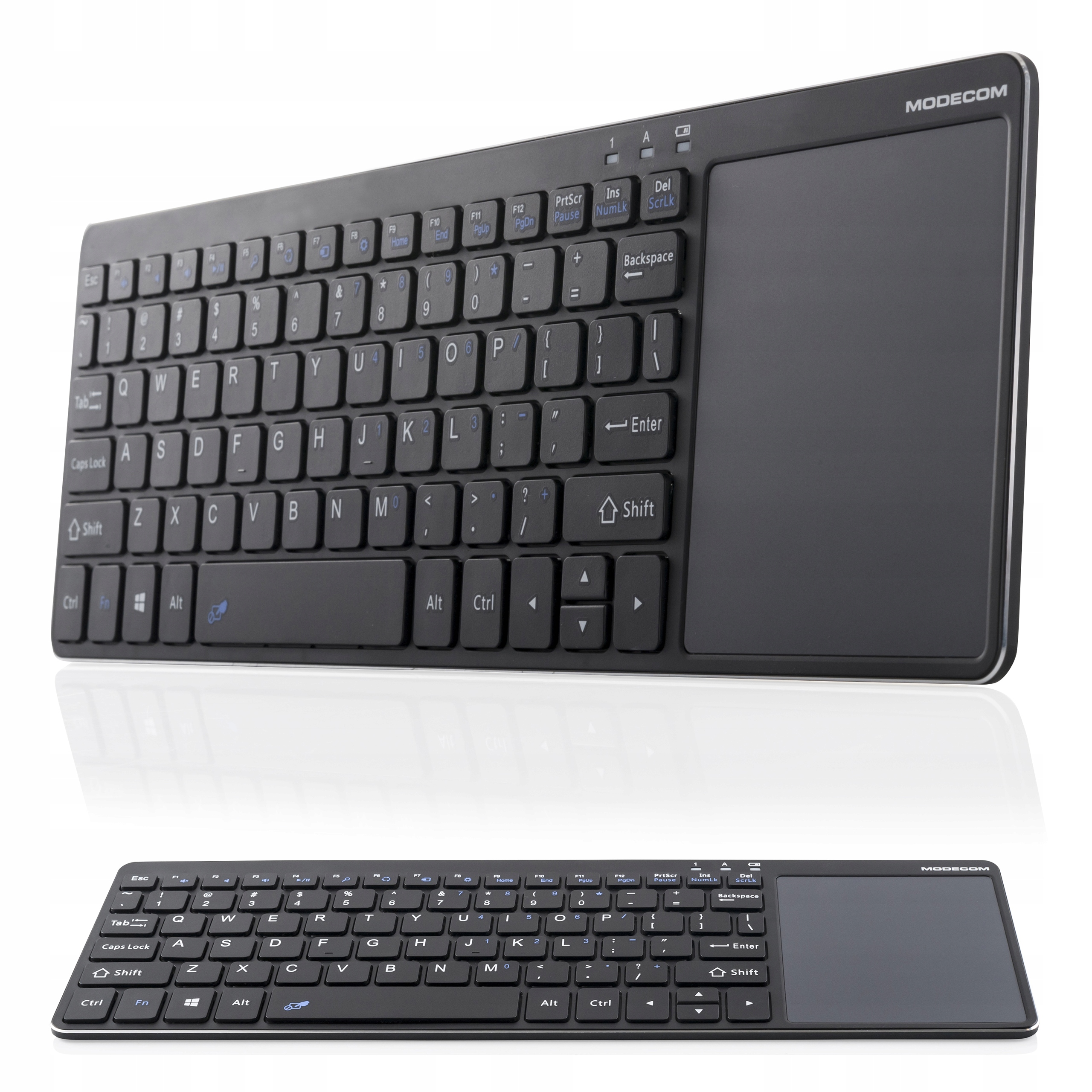 bezdrátová klávesnice touchpad Modecom MC-TPK1 nůžková jako u notebooku
