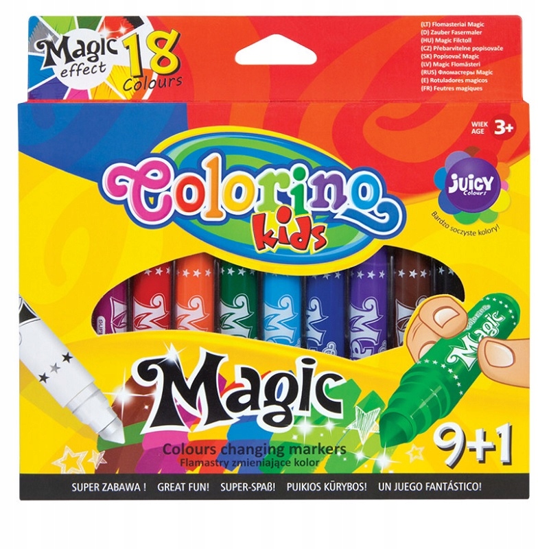 

Zestaw magicznych flamastrów Colorino, 9+1
