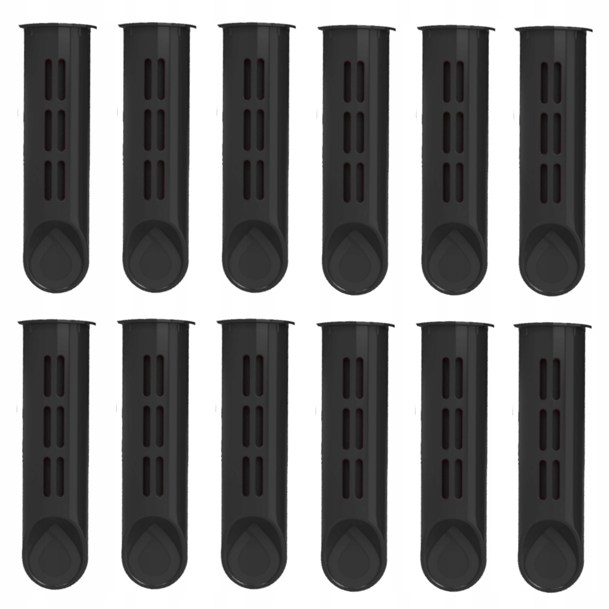 Zestaw 12 filtrów wkładów do butelki filtrującej Dafi Solid Soft czarny