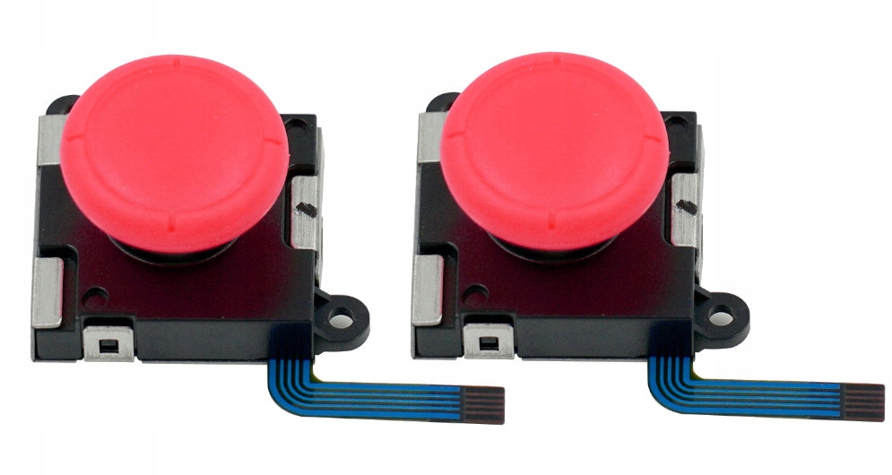 2X JOYSTICK 3D GAŁKA ANALOG JOY-CON DRĄŻEK CZERWONY NINTENDO SWITCH KOMPLET