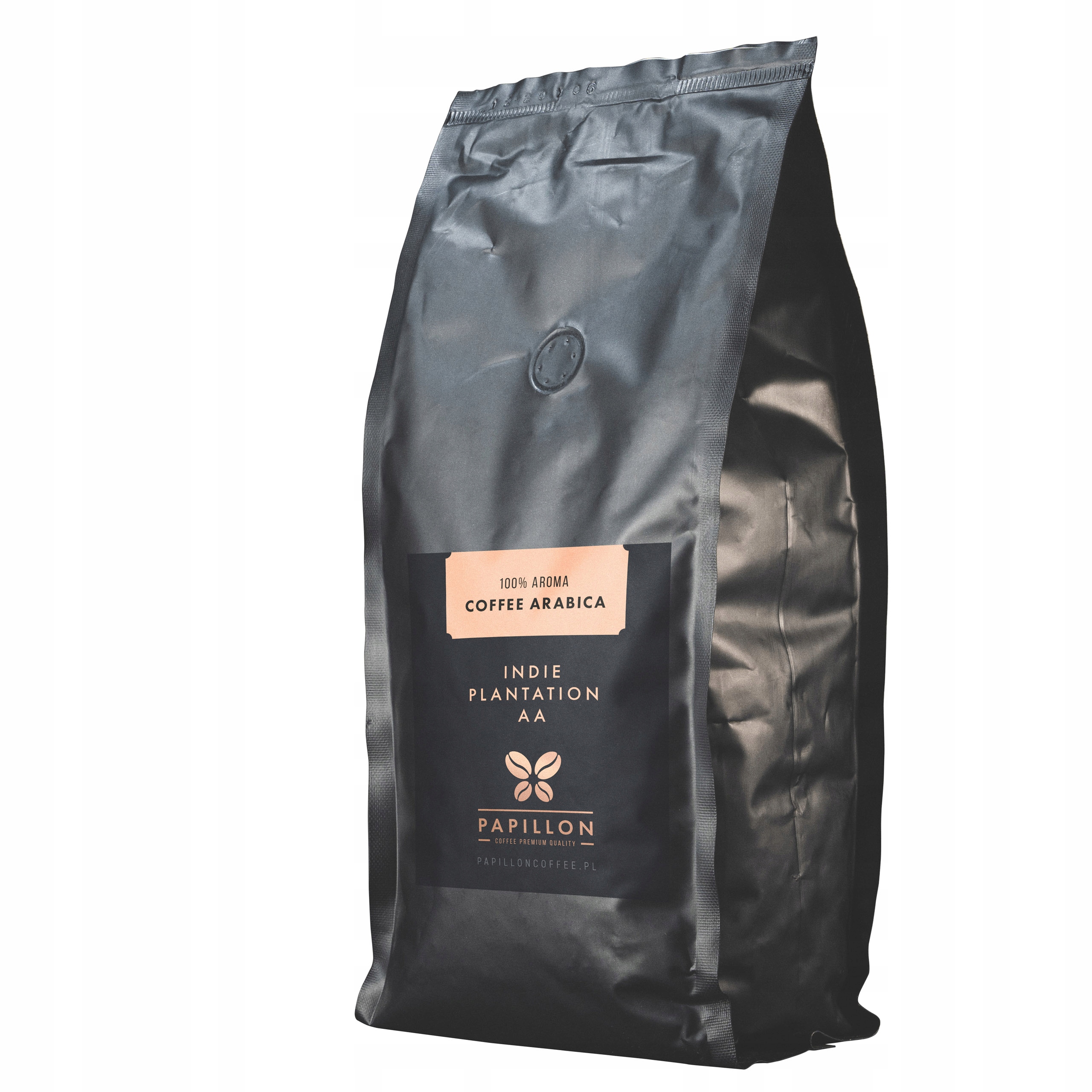 Káva zrnková Arabica Papillon Coffee Indie Plantation Aa 1 kg