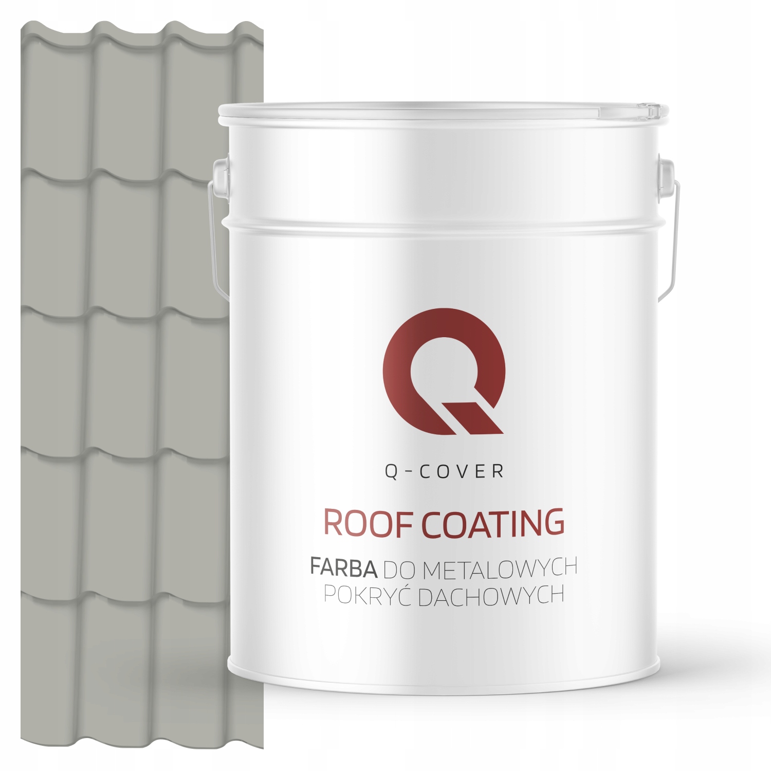 Farba Na Kovové Strechy Z Pozinkovaného Plechu Šedá Achátová Ral 7038 10 L Saténová