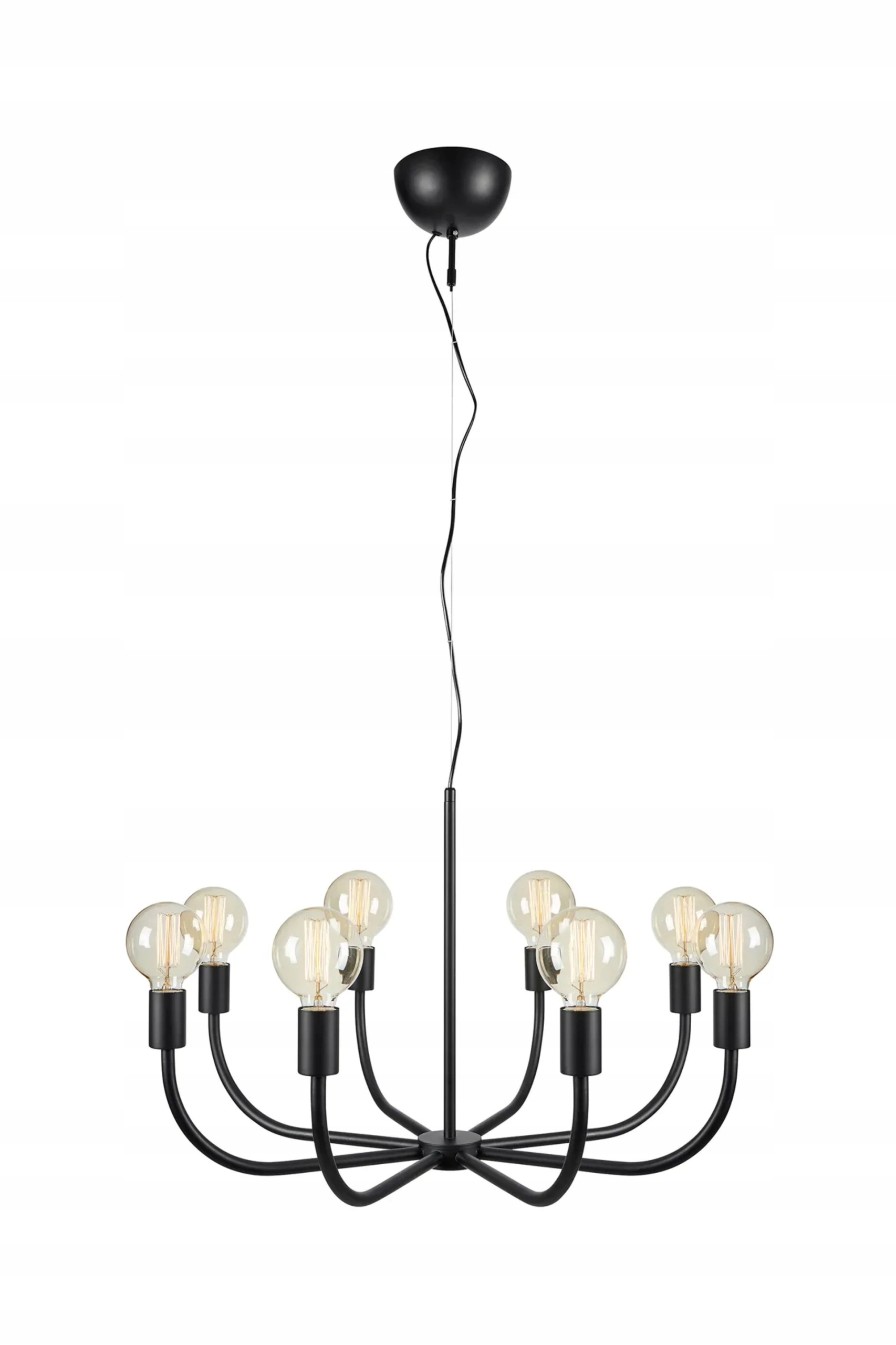 Markslöjd Amistoso závesné svietidlo čierne 8 lámp