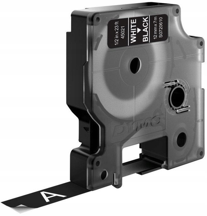 Taśma Dymo D1 12MM X 7M 45021 S0720610 Biało/czarny