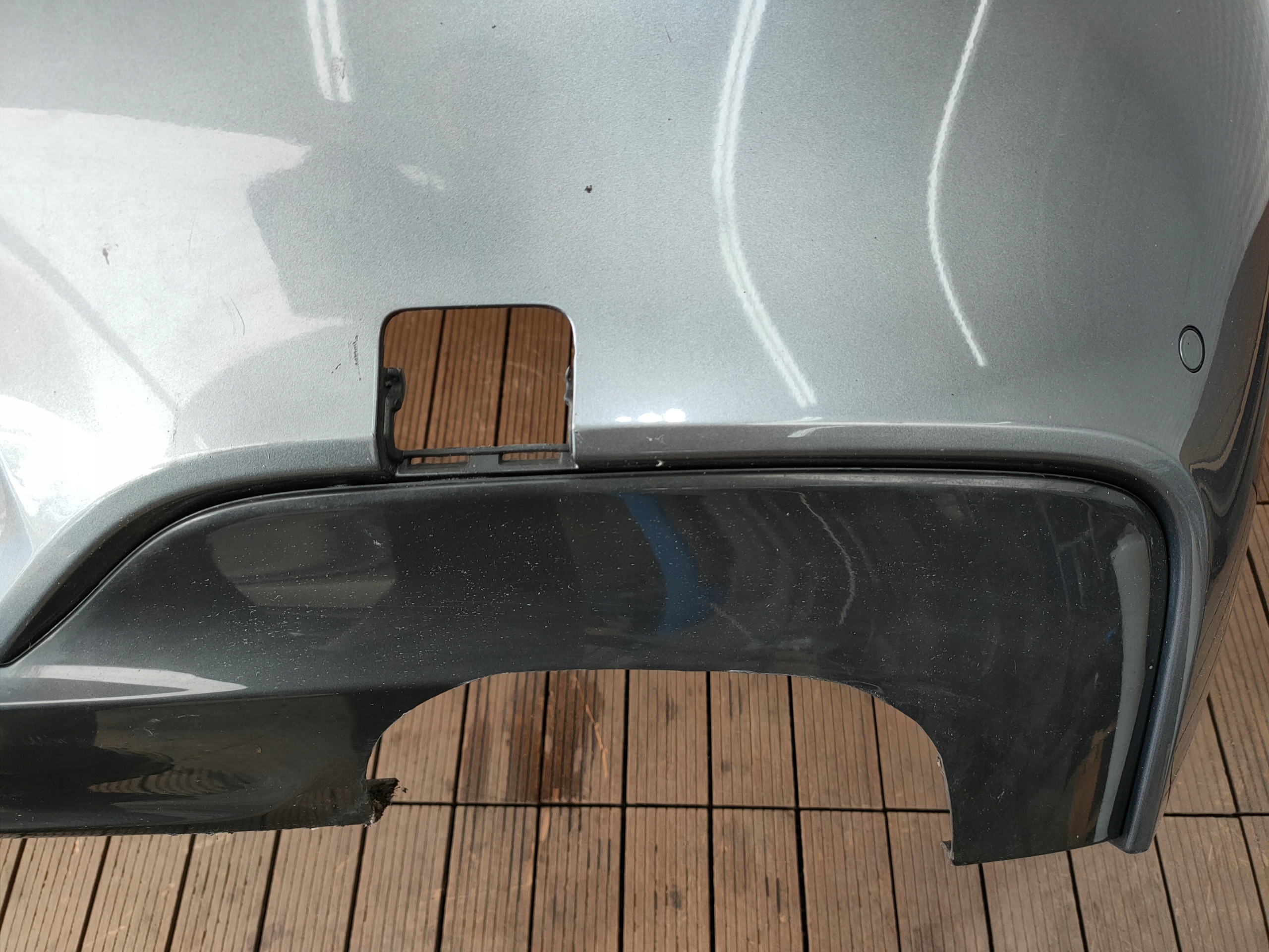 BMW 6 F12 F13 11- bumper rear below PDC rear part diffuser m-packet A52 SPACEGRAU