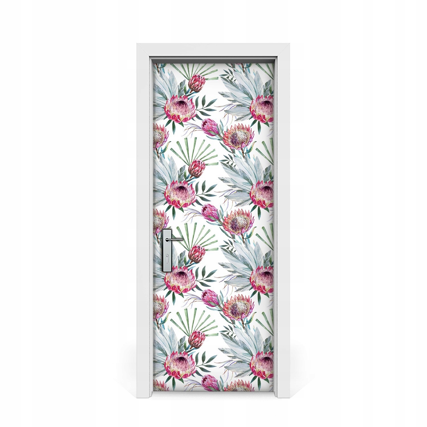 

Naklejki na drzwi Kwiaty Srebrnika Protea 75x205