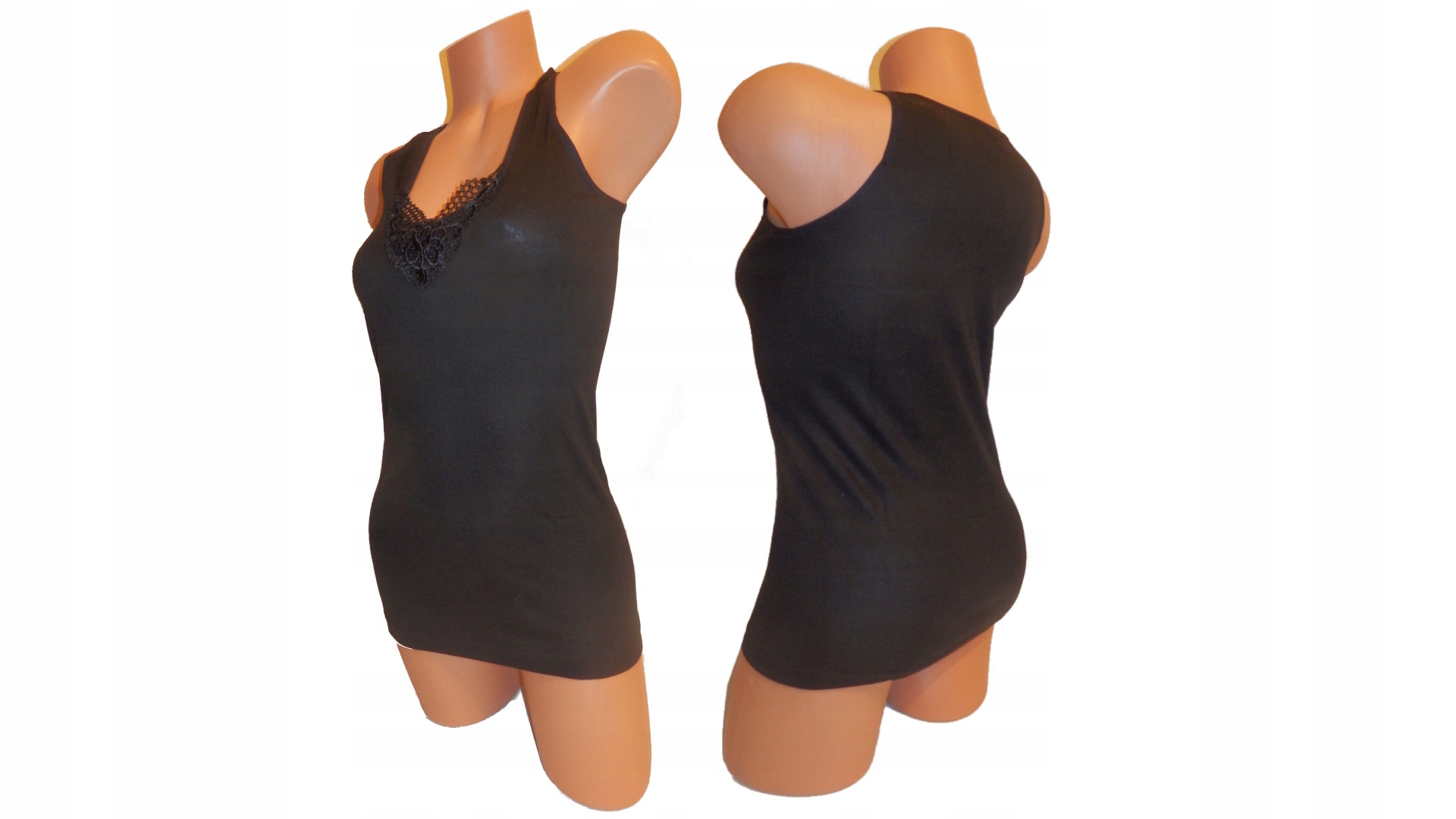 

Podkoszulka damska czarna XXXL 100% bawełna