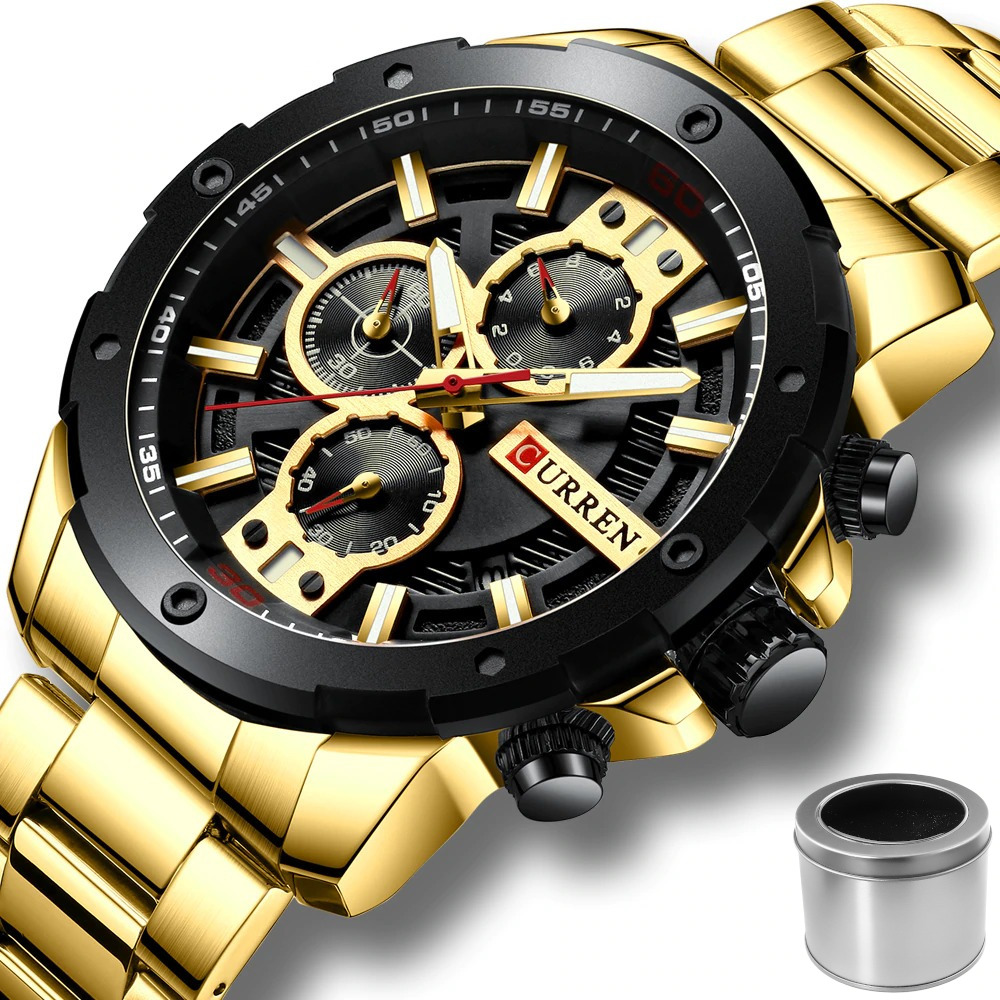 

Curren Elegancki Zegarek Męski Chronograf 4 Kolory