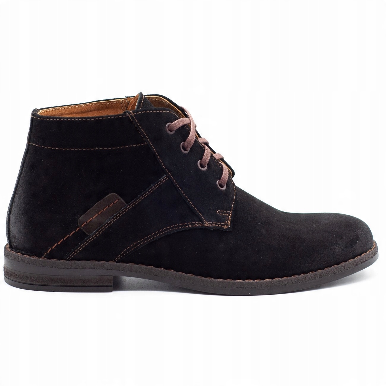 

Buty Męskie Sztyblety Skóra Polskie 605 Czarny 44