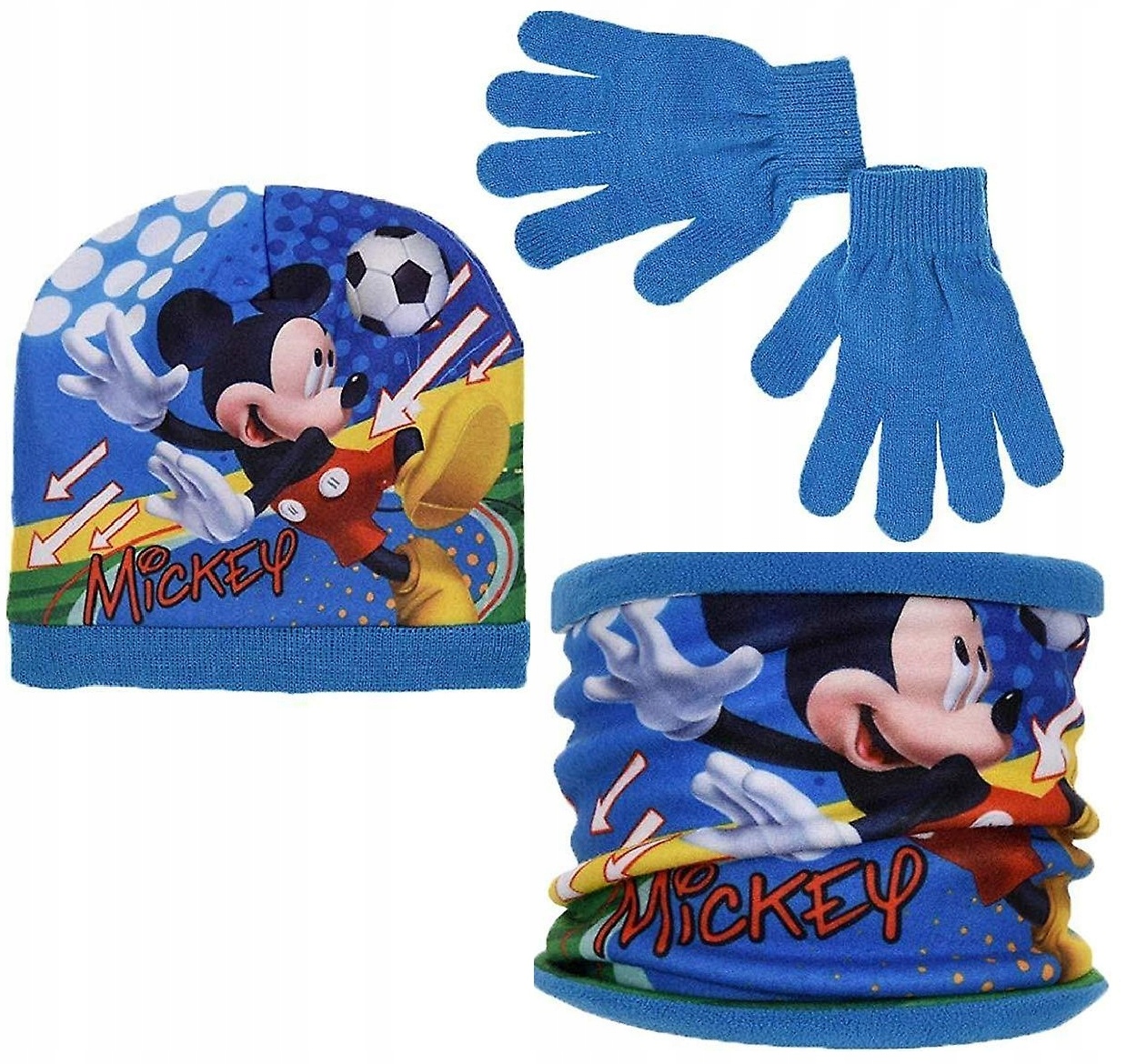 

Myszka Mickey czapka komin rękawiczki komplet 52