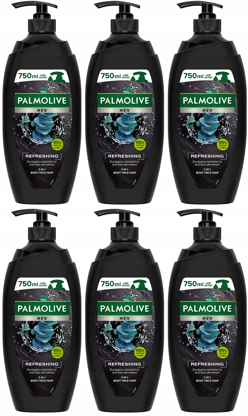 Palmolive Men Refreshing sprchový gel 750 ml 6 Ks