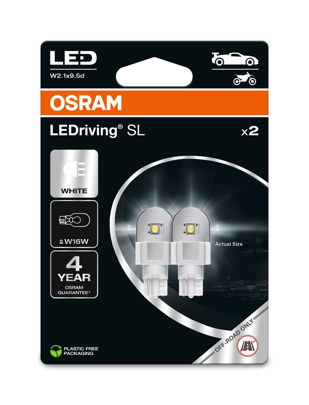 Żarówka Led 12V 2,1W W2,1X9,5D W16W /le Drivin Sl/ /KPL.2SZT./ !!!uwaga