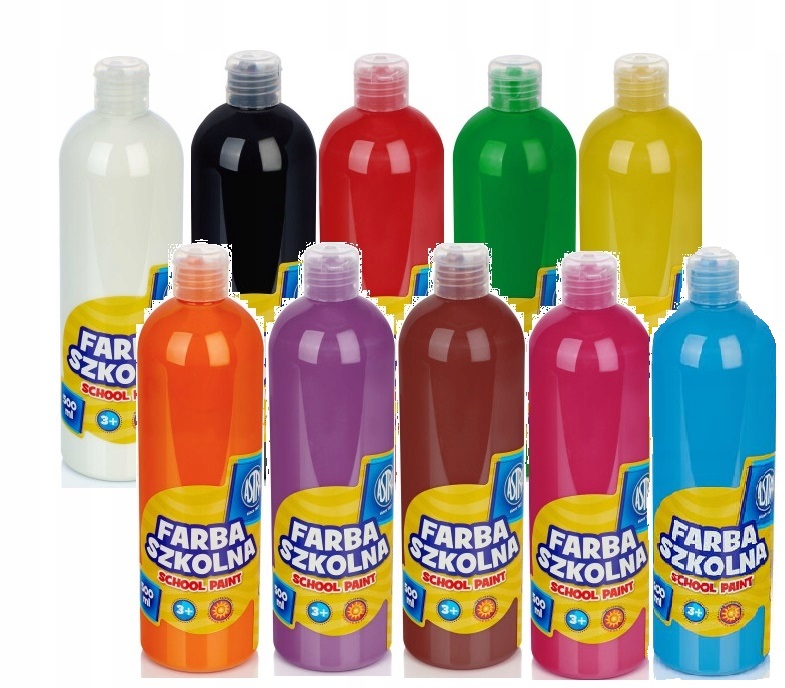 FARBA PLAKATOWA ASTRA 500 ml zestaw 10 kolorów
