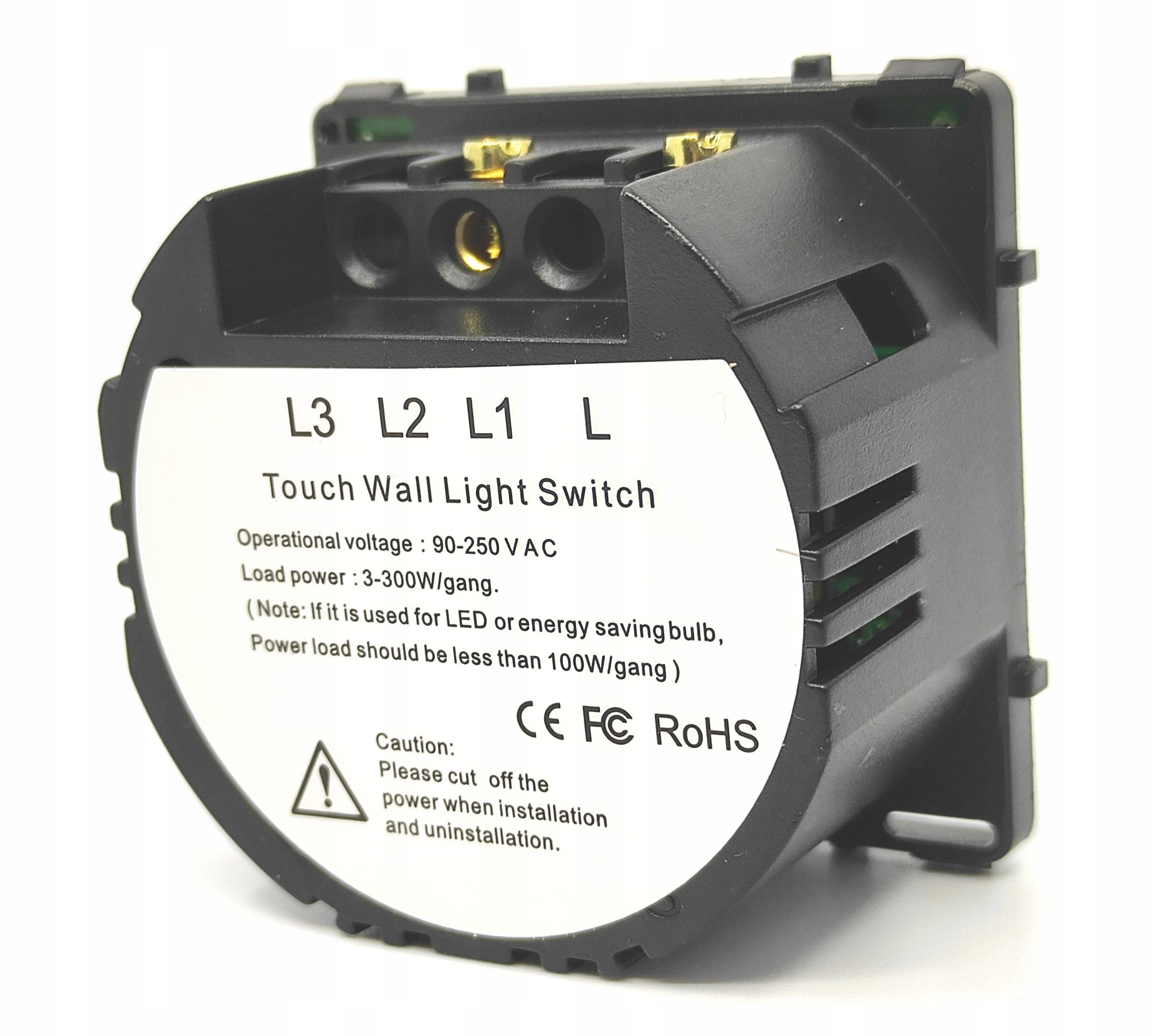 WKŁAD MODUŁ WŁĄCZNIK PRZEŁĄCZNIK DOTYKOWY ŚWIATŁA POJEDYNCZY LED fi60 BarON EAN (GTIN) 6900277508411