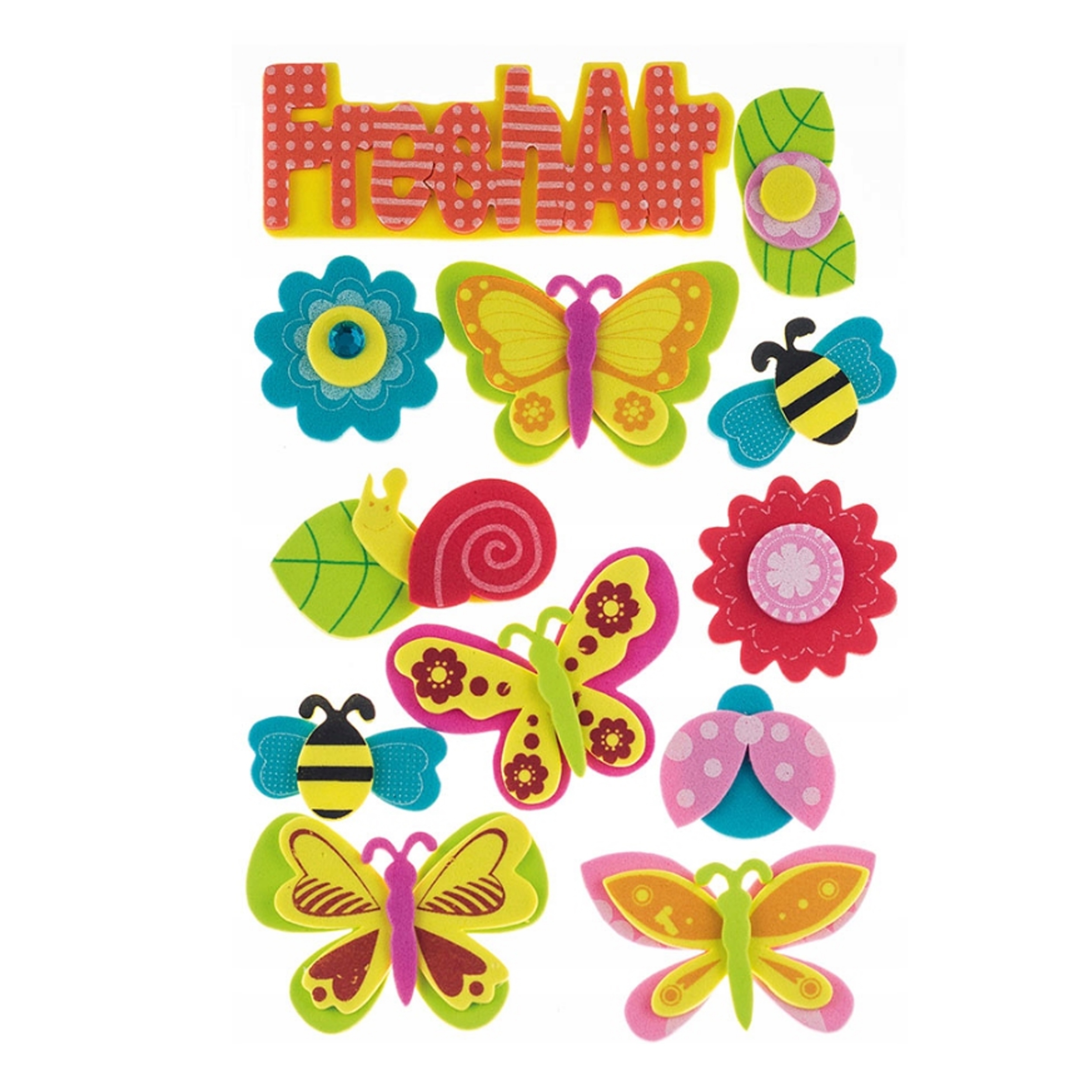 

Naklejki Z Pianki PVC101 Kwiatki Brewis 14 Sztuk