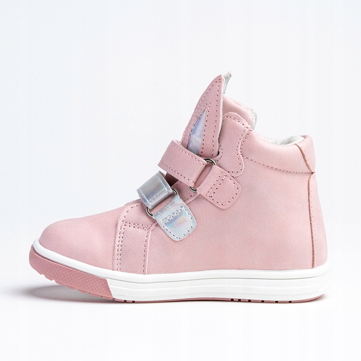 Trzewiki dziewczęce wkł.SKÓRA urocze miękkie holo lekkie za kostkę Wojtyłko Marka Wojtyłko