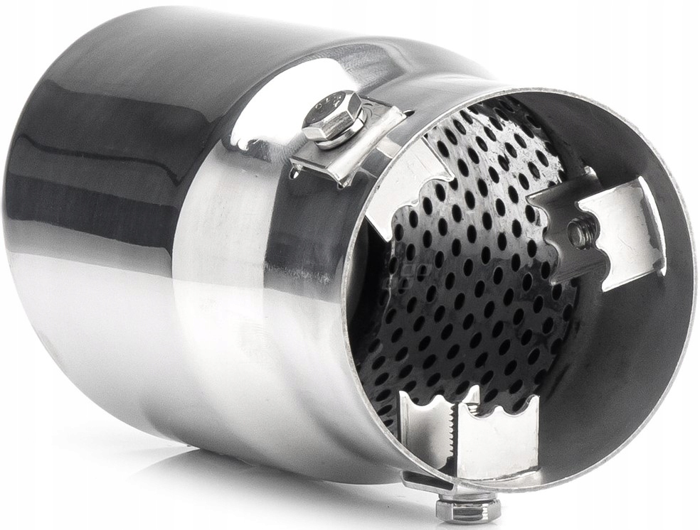 KOŃCÓWKA WYDECHU TŁUMIKA NAKŁADKA SREBRNA CHROMOWANA SPORTOWA Producent inny