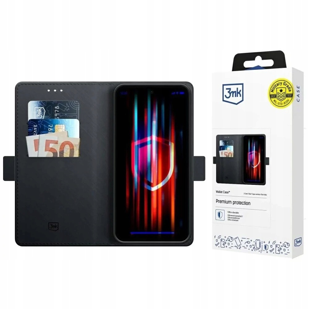 3mk Wallet Case etui ochronne na iPhone 17 czarne