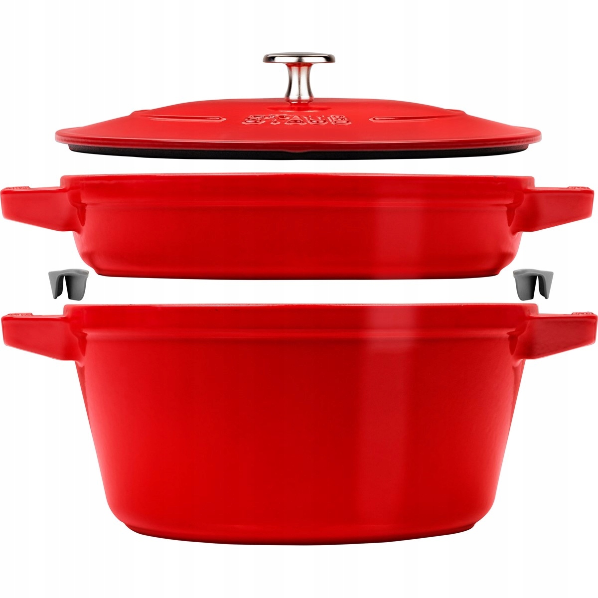 

Staub Zestaw 2 naczyń pokrywka 24 cm czerwony
