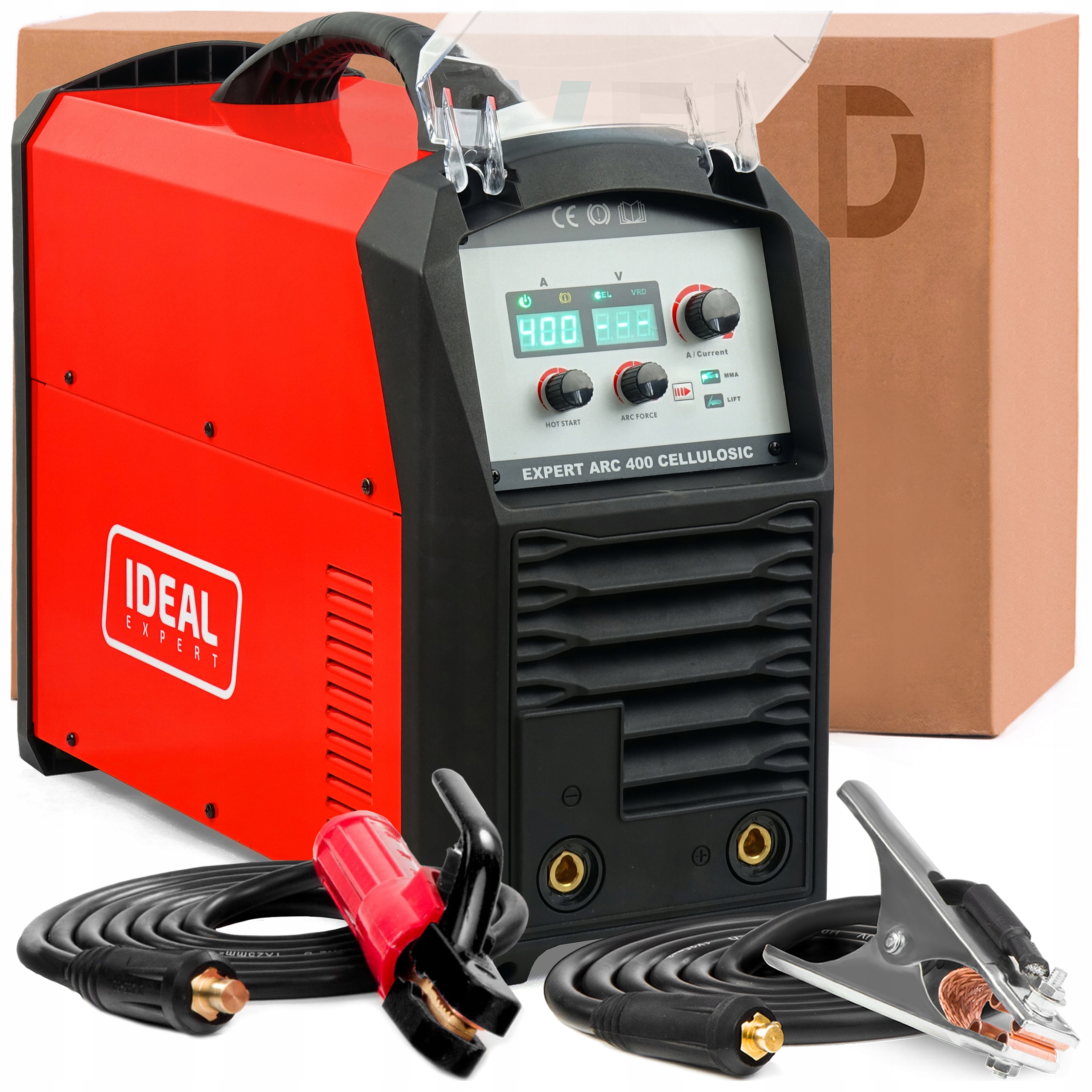 Svařovací Stroj Ideal Expert Arc 400 Cellulosic Mma Tig Lift 400V 400A Ocel Litina