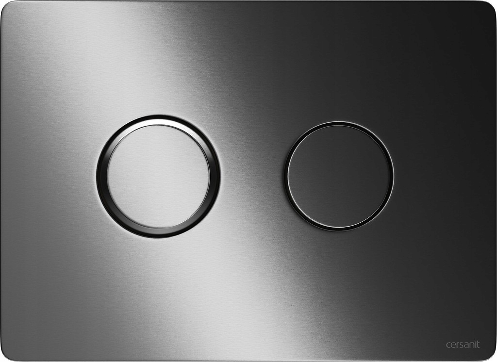 Tlačítko Wc Pneumat Cersanit Accento Circle Gun Metal Kartáčovaný K3040-002